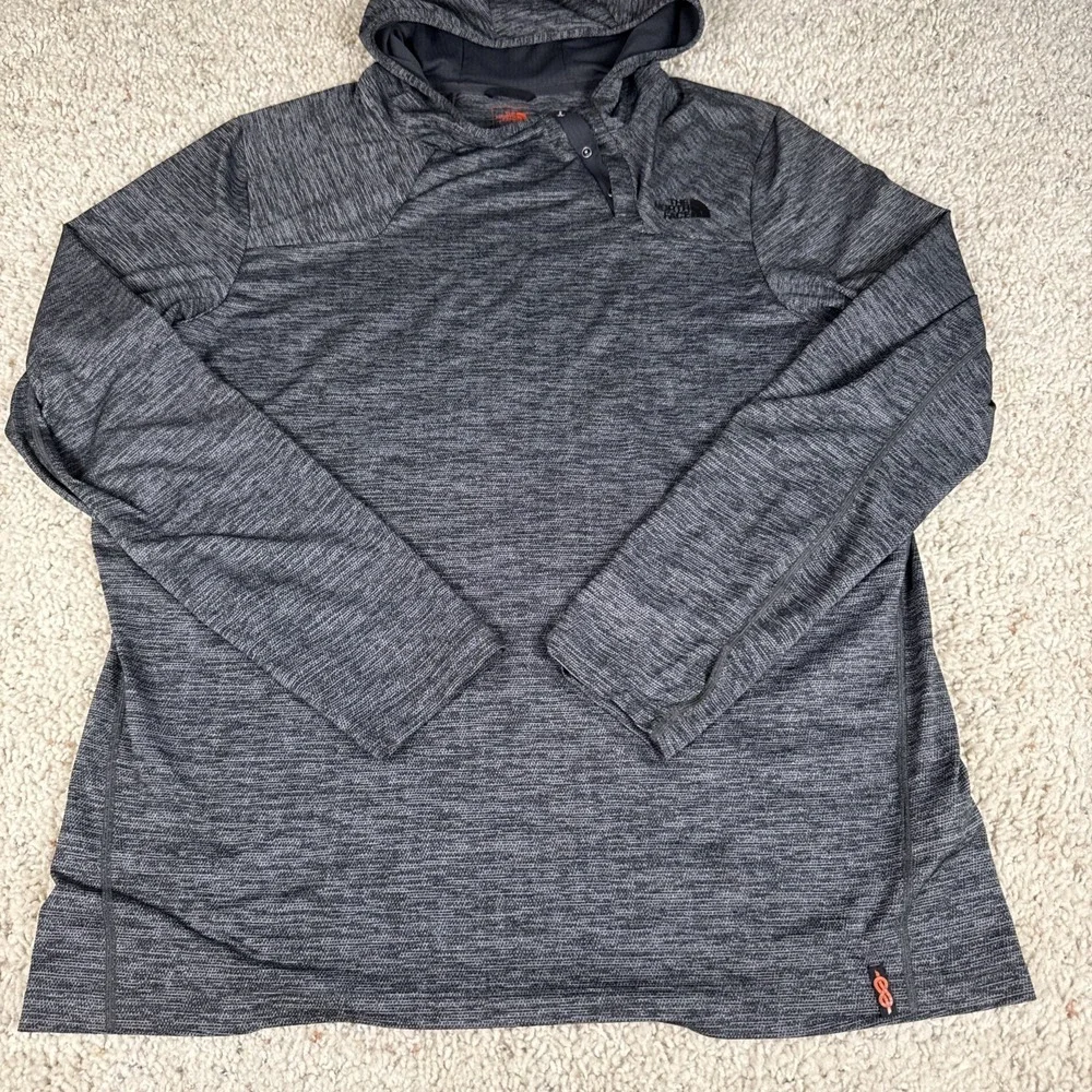 The North Face Flashdry XD Gray Heathered Lightweight Hoodie Men's Large